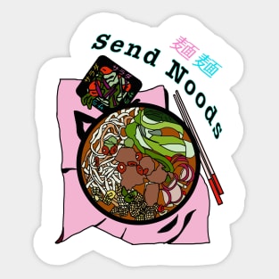 Send Noods - Japanese Ramen Noodle Soup Sticker